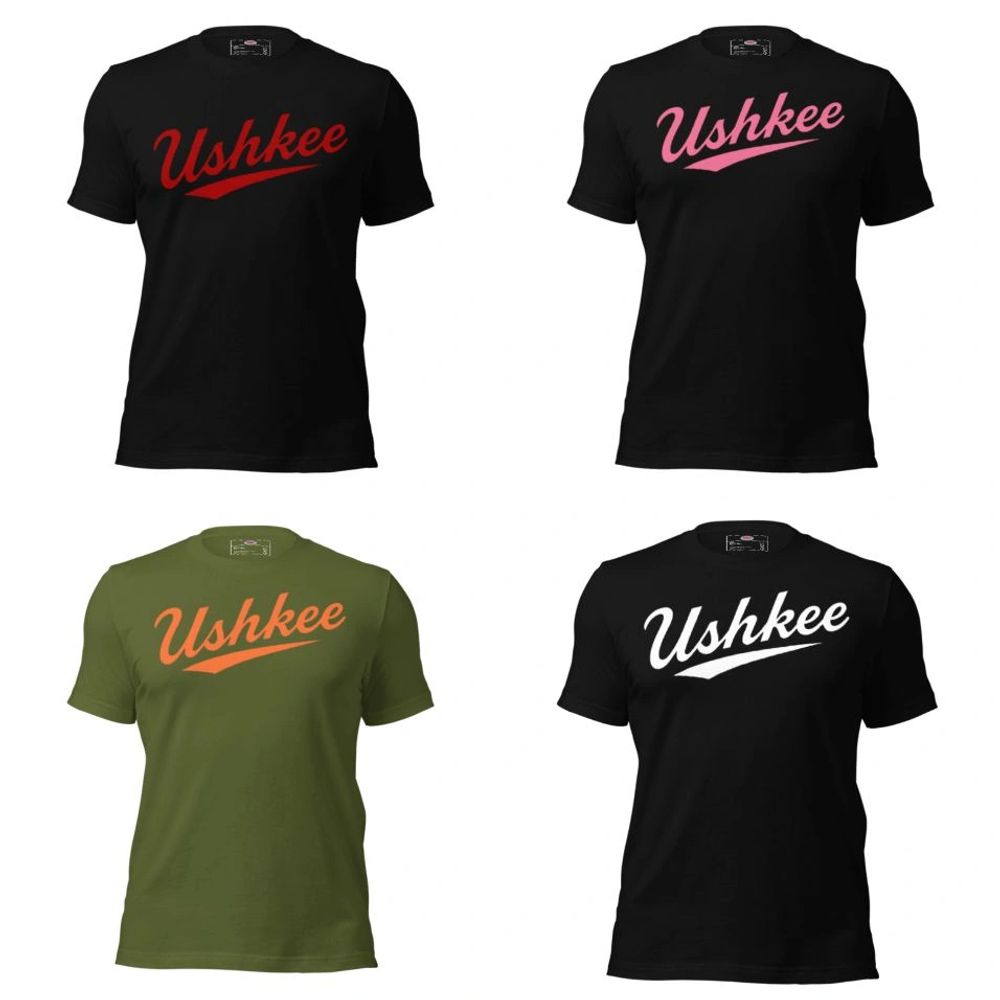 Ushkee exclusive merchandise t-shirts
