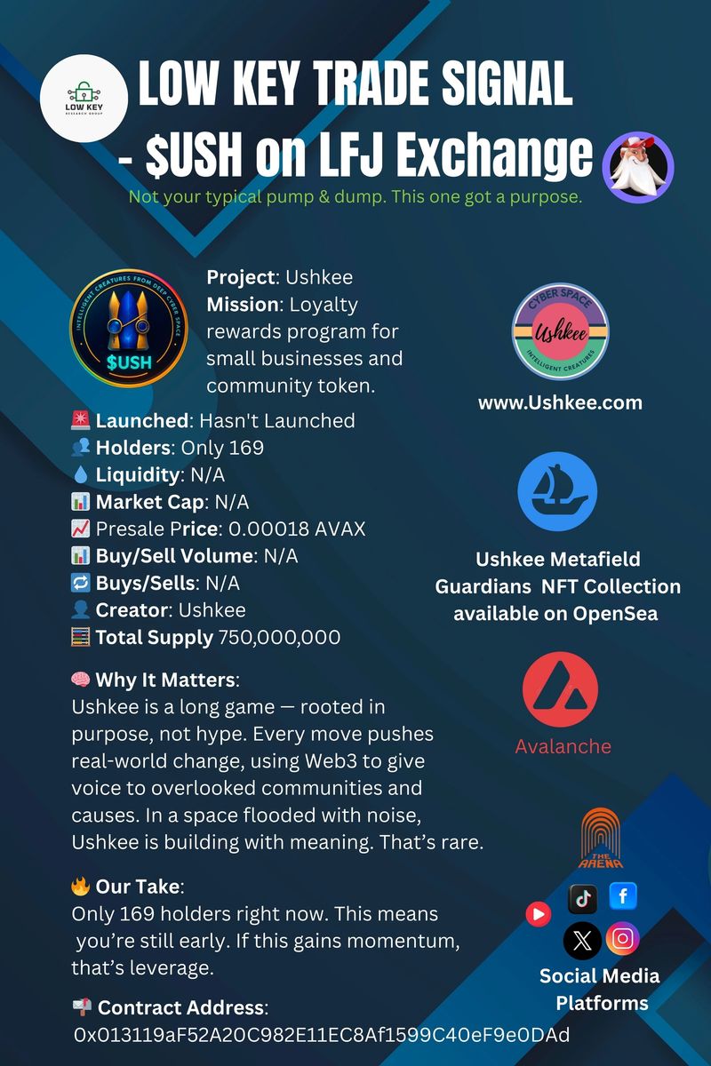 Tap the Signal Card — Buy $USH on LFJ